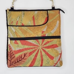 Danny K. Vintage Tapestry Shoulder Bag Versatile Multi-pocket Crossbody Purse